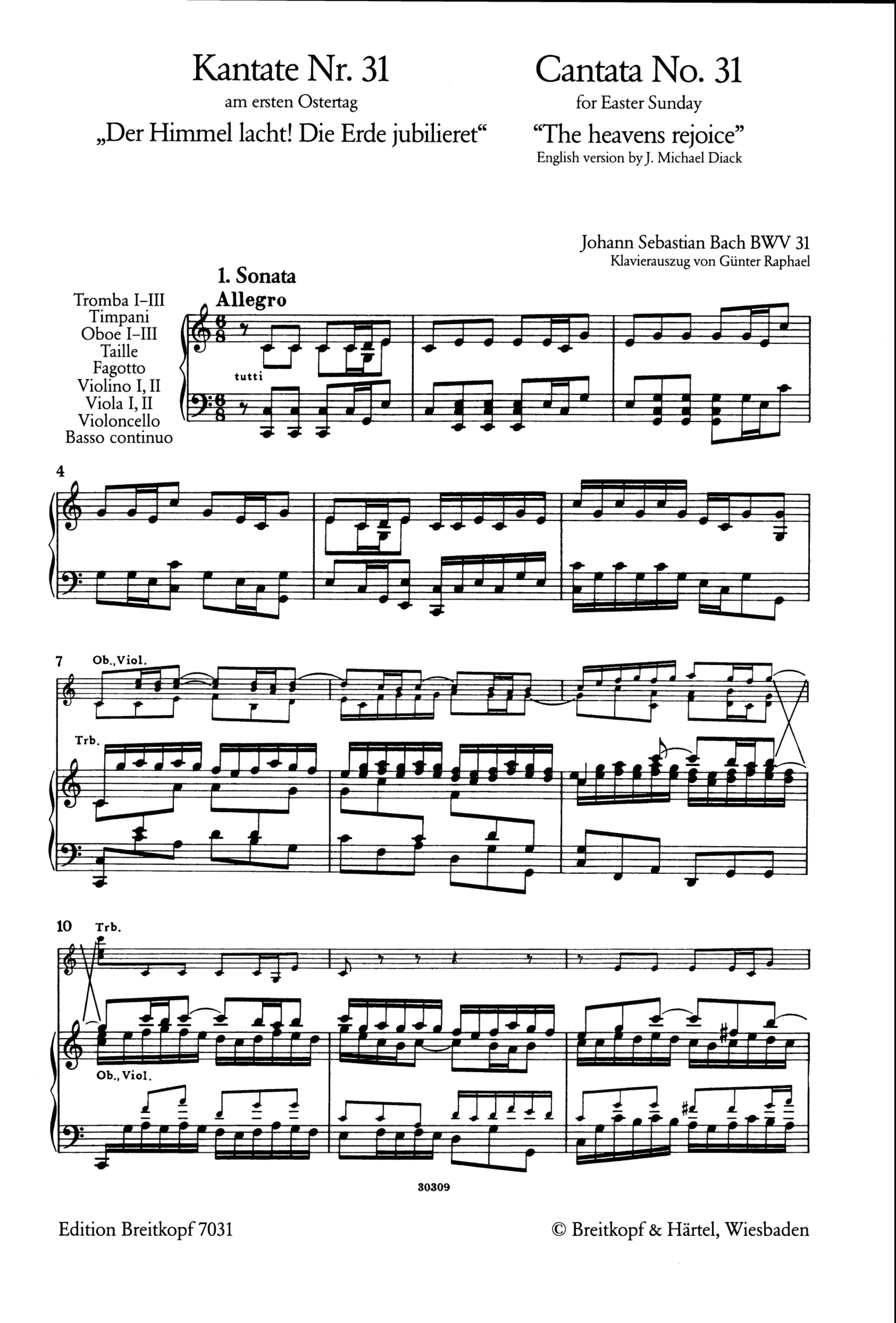 Der Himmel lacht! Die Erde jubilieret