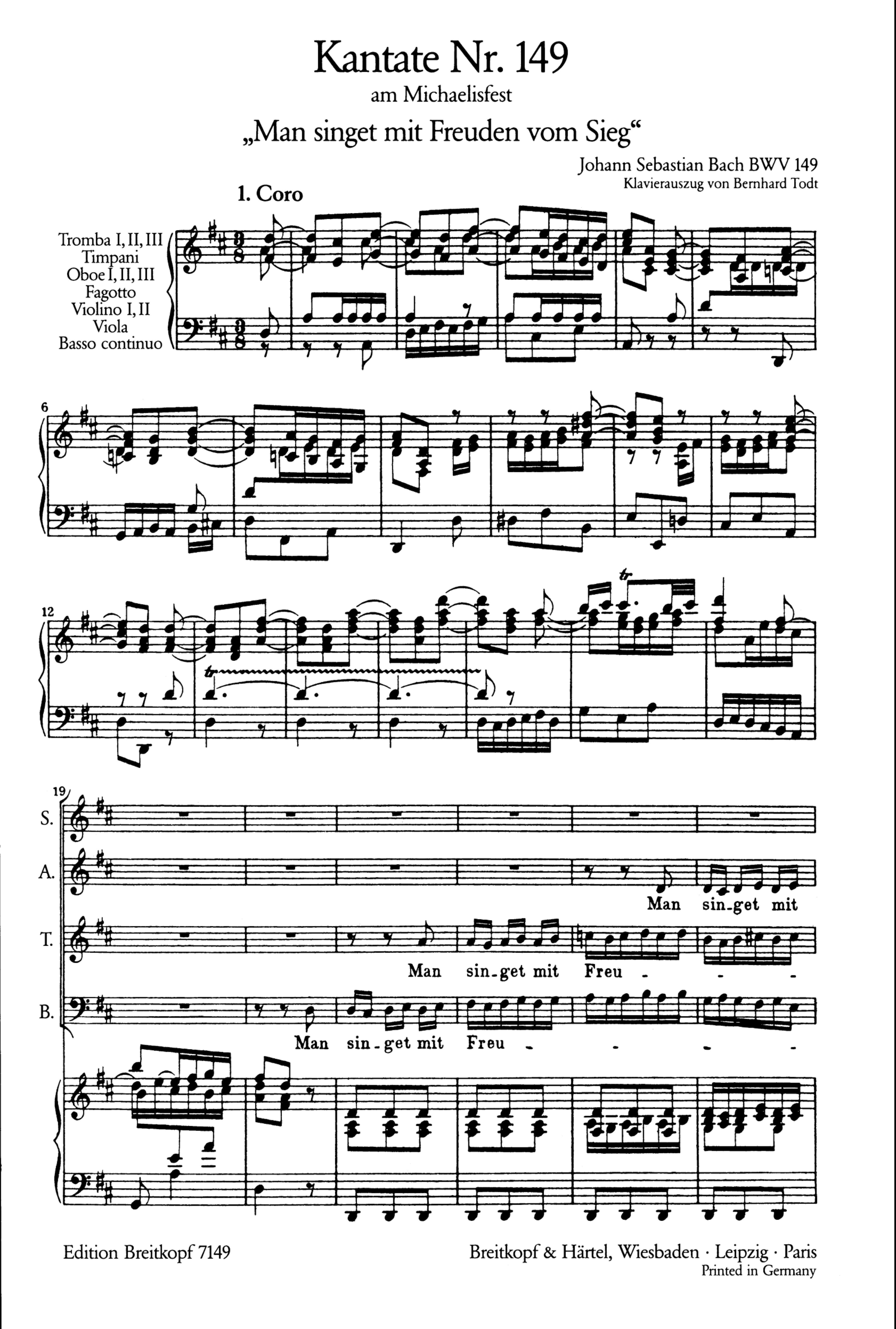 Man singet mit Freuden vom Sieg