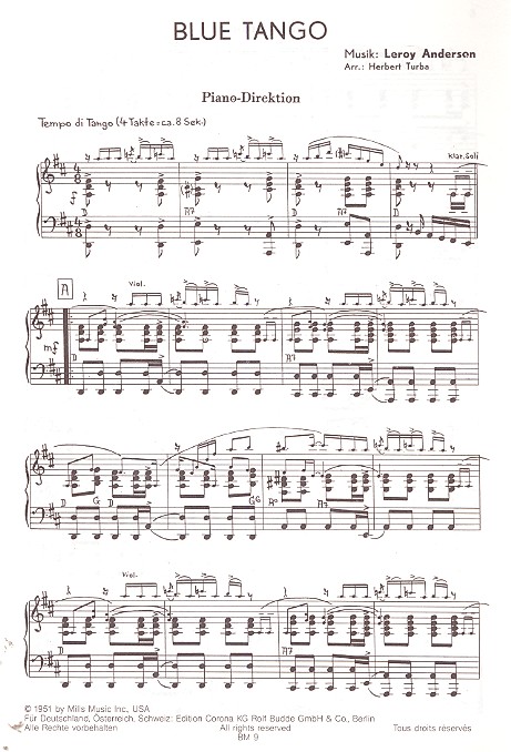 Blue Tango und Belle of the Ball: