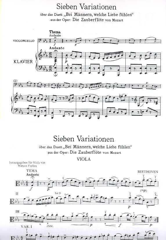 7 Variationen über das Duett
