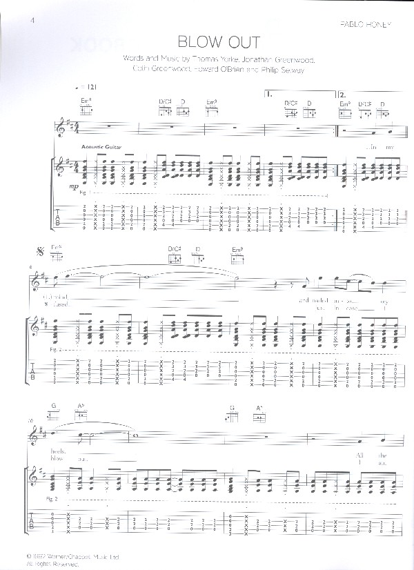 Radiohead: The acoustic Guitar Songbook