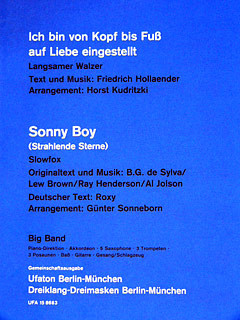 Ich bin von Kopf bis Fuß auf Liebe eingestellt / Sonny Boy