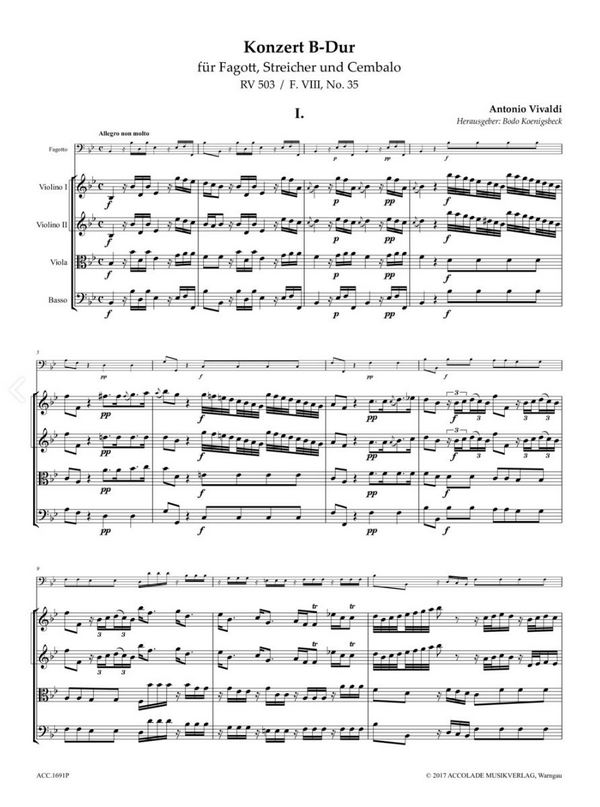 Konzert B-Dur RV503