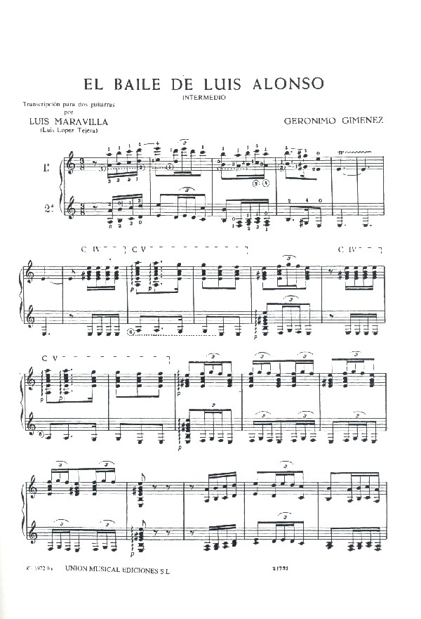 El baile de Luis Alonso - intermedio