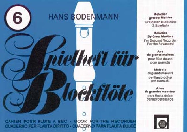 Spielheft für Blockflöte Band 6