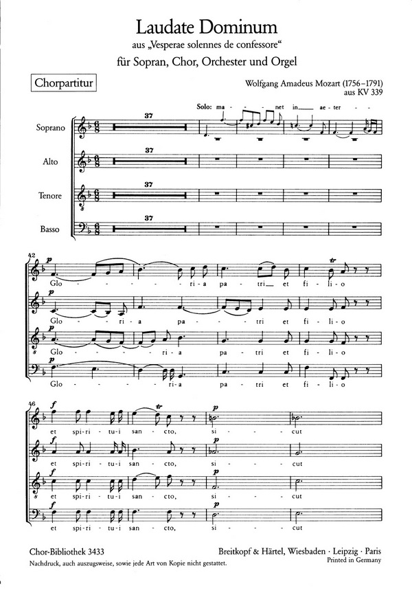 Laudate Dominum aus KV339