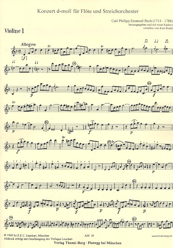 Konzert d-Moll Wq22