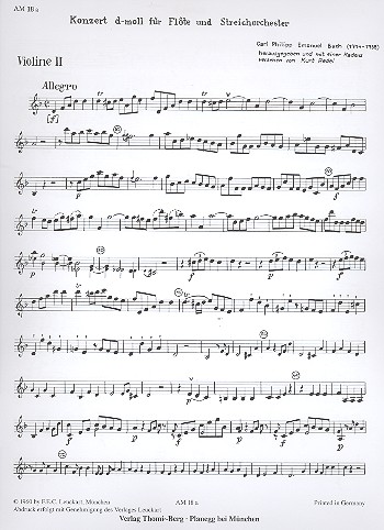 Konzert d-Moll Wq22