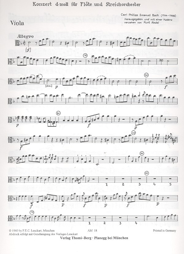 Konzert d-Moll Wq22