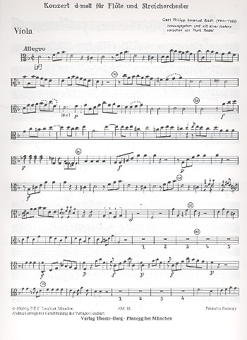 Konzert d-Moll Wq22