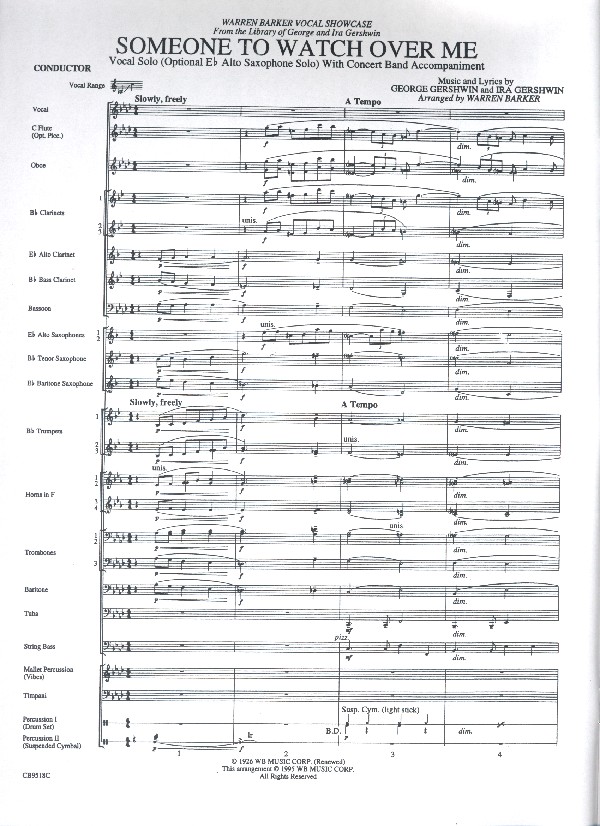 Someone to watch over Me