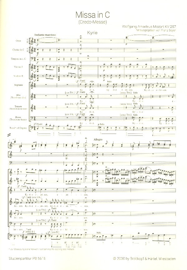 Missa c-Moll KV257