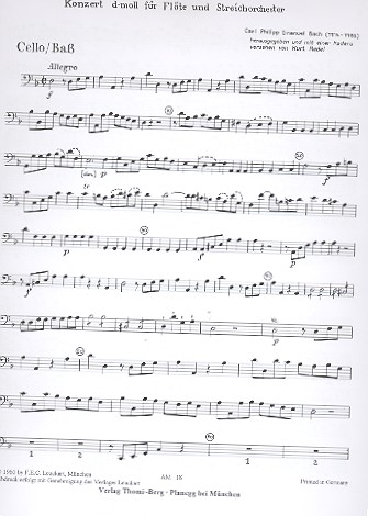 Konzert d-Moll Wq22