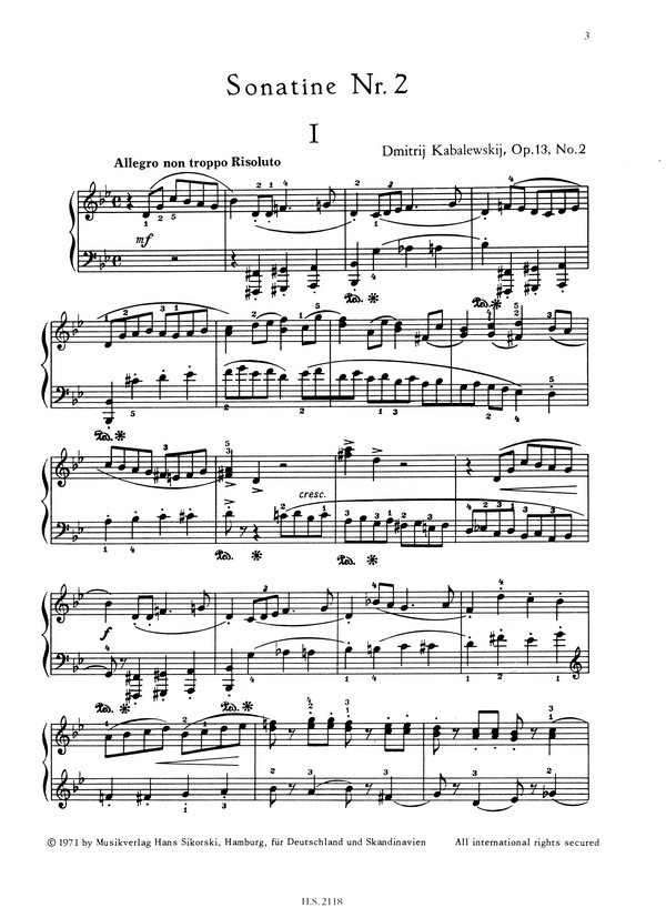 Sonatine g-Moll op.13,2