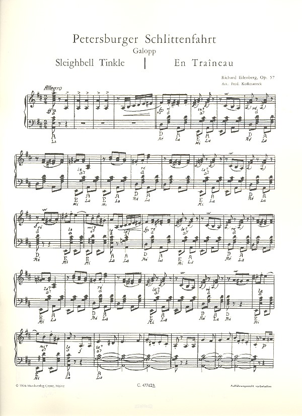 Petersburger Schlittenfahrt op.57