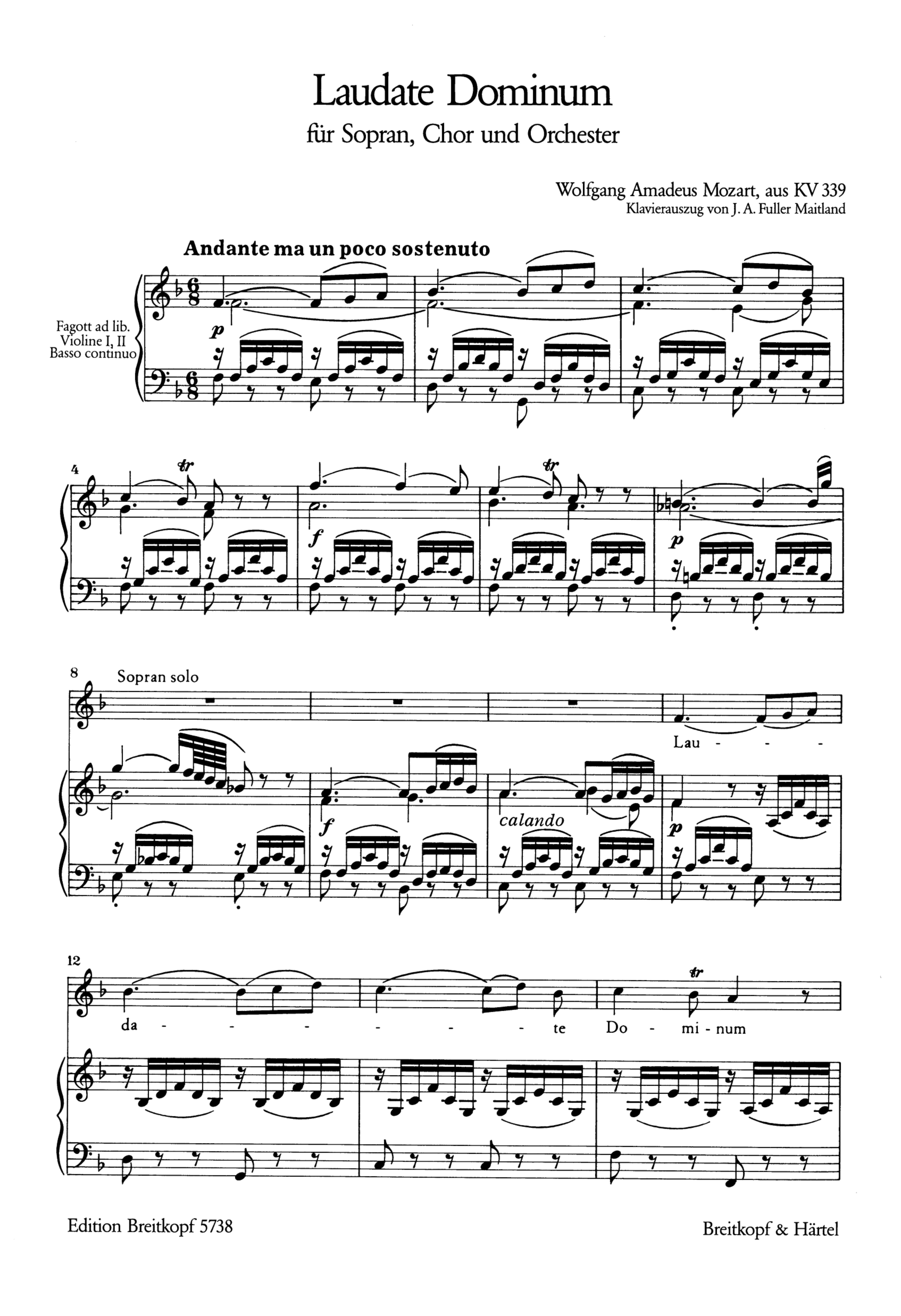 Laudate Dominum aus KV339