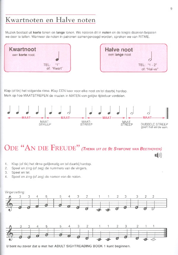 Alfred's Piano-Methode vor volwassen Beginners - Lesboek niveau 1