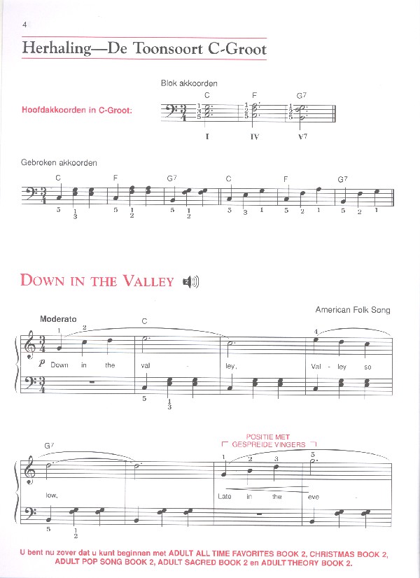 Alfred's Piano-Methode vor volwassen Beginners - Lesboek niveau 2