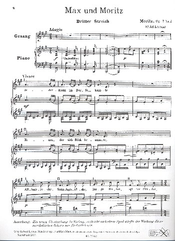 Max und Moritz 3. Streich (Meister Böck)