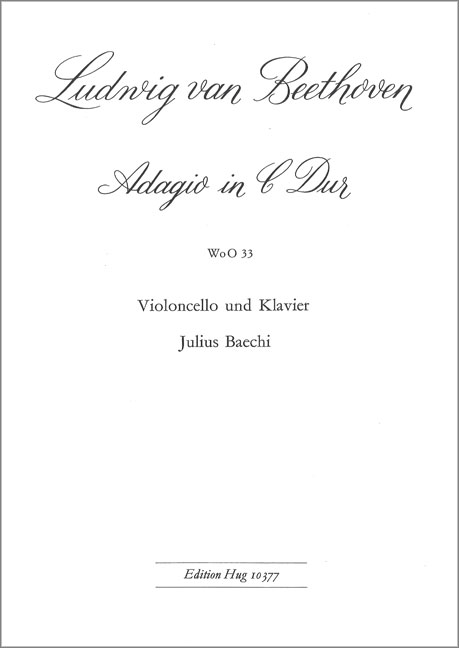 Adagio C-Dur WoO33 für