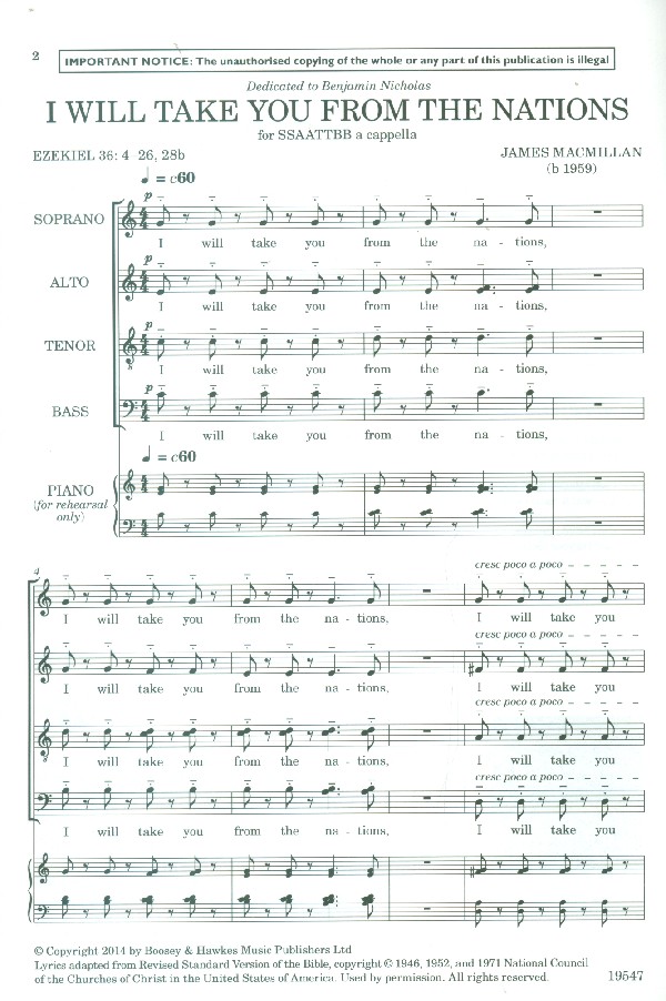 I will take You from the Nations