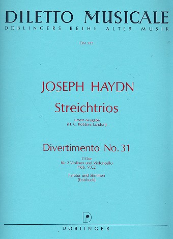 DIVERTIMENTO C-DUR NR.31 HOB.V:C2