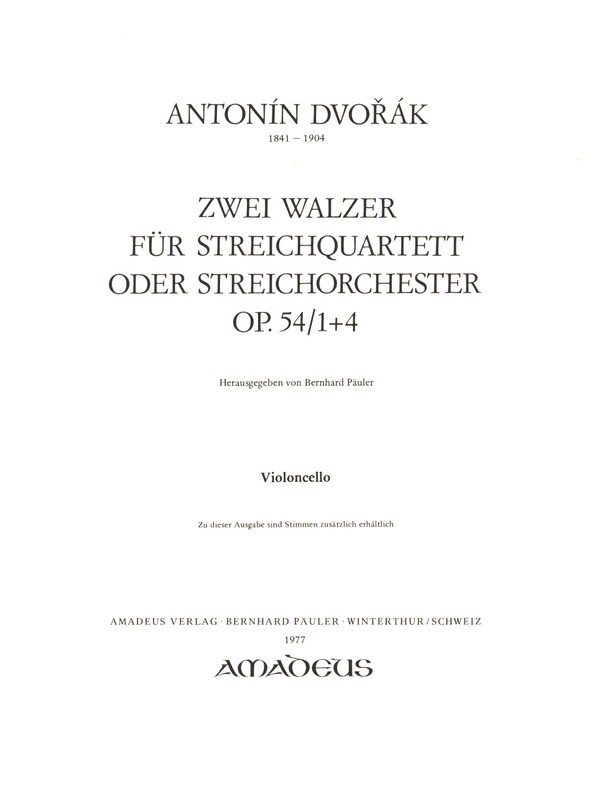 2 Walzer aus op.54