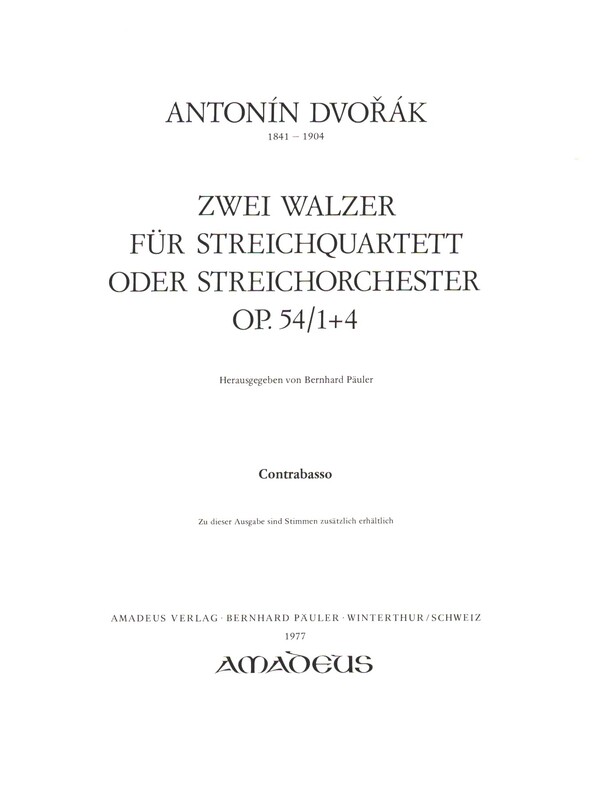 2 Walzer aus op.54