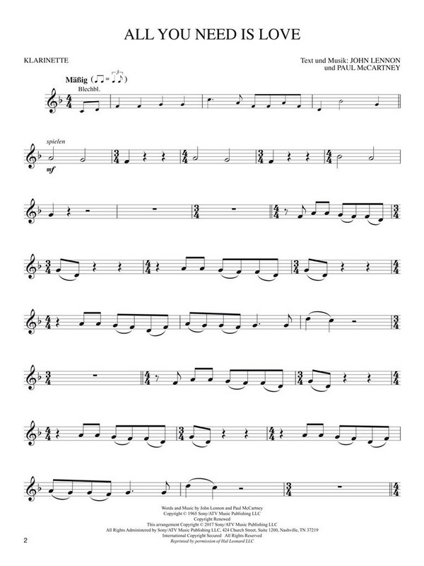 The Beatles - die größten Hits (+Online Access):