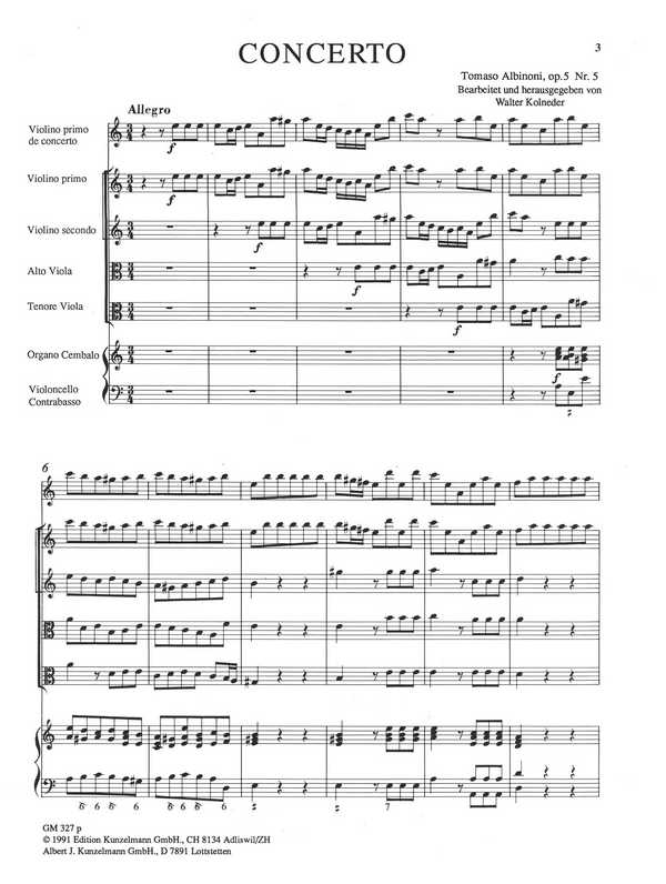 Concerto à cinque a-Moll op.5,5