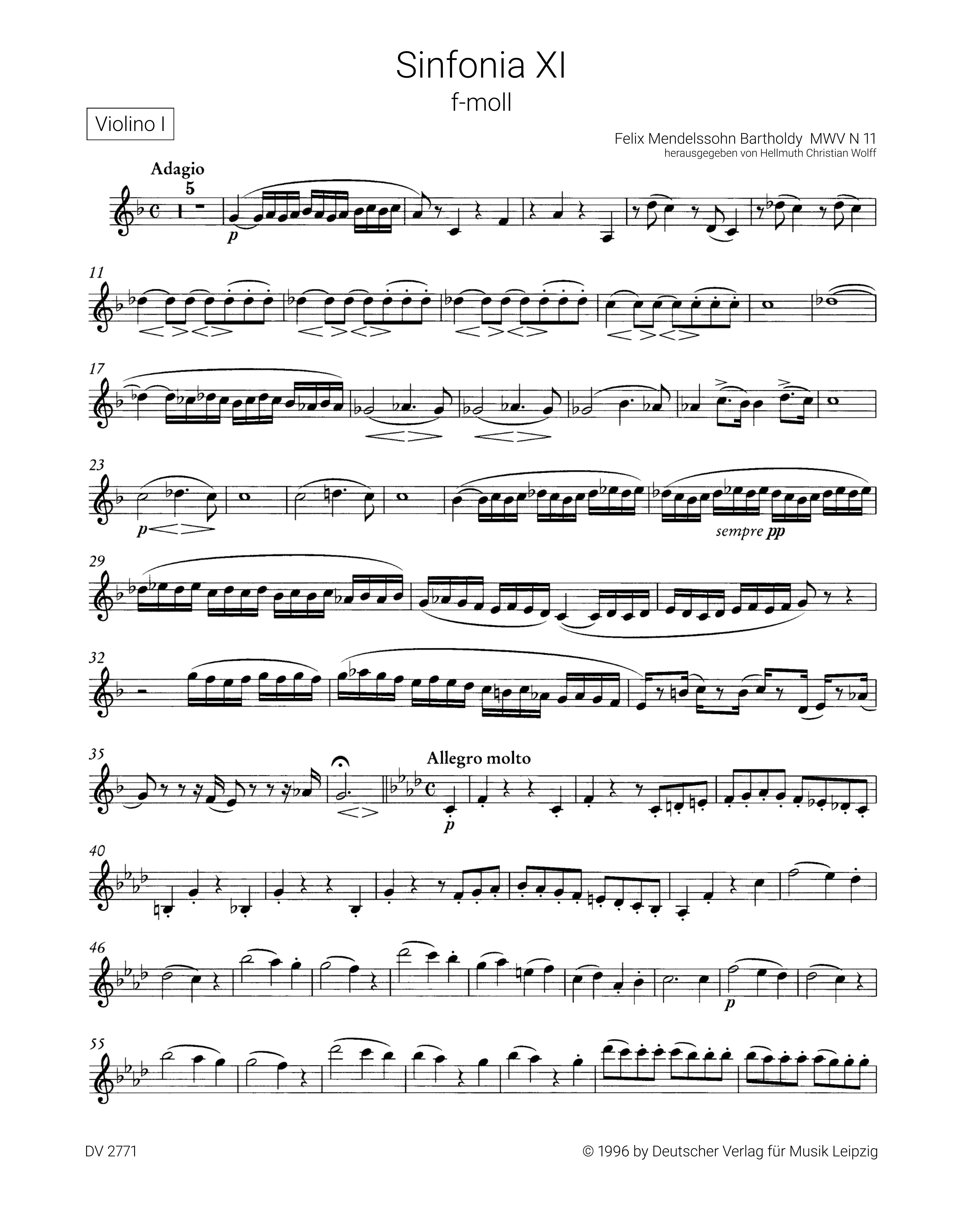 Sinfonia F-Dur Nr.11