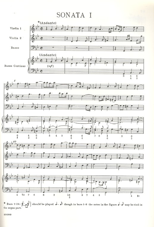 12 Sonatas of 3 parts for 2 violins,