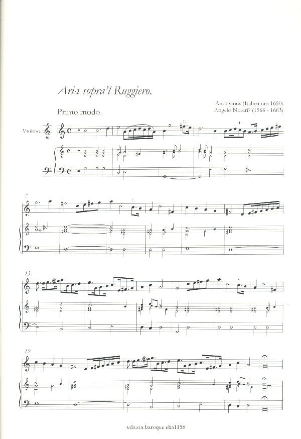 Sopra la - Variationen und Diminutionen