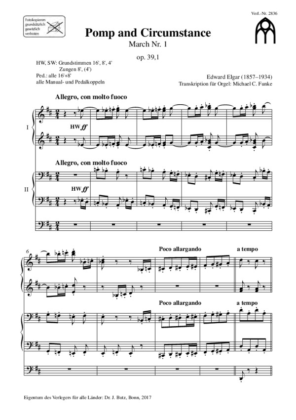 Pomp and Circustamce Marsch op.39,1