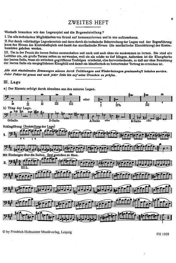 Der Lehrer des Kontrabass-Spiels Band 2