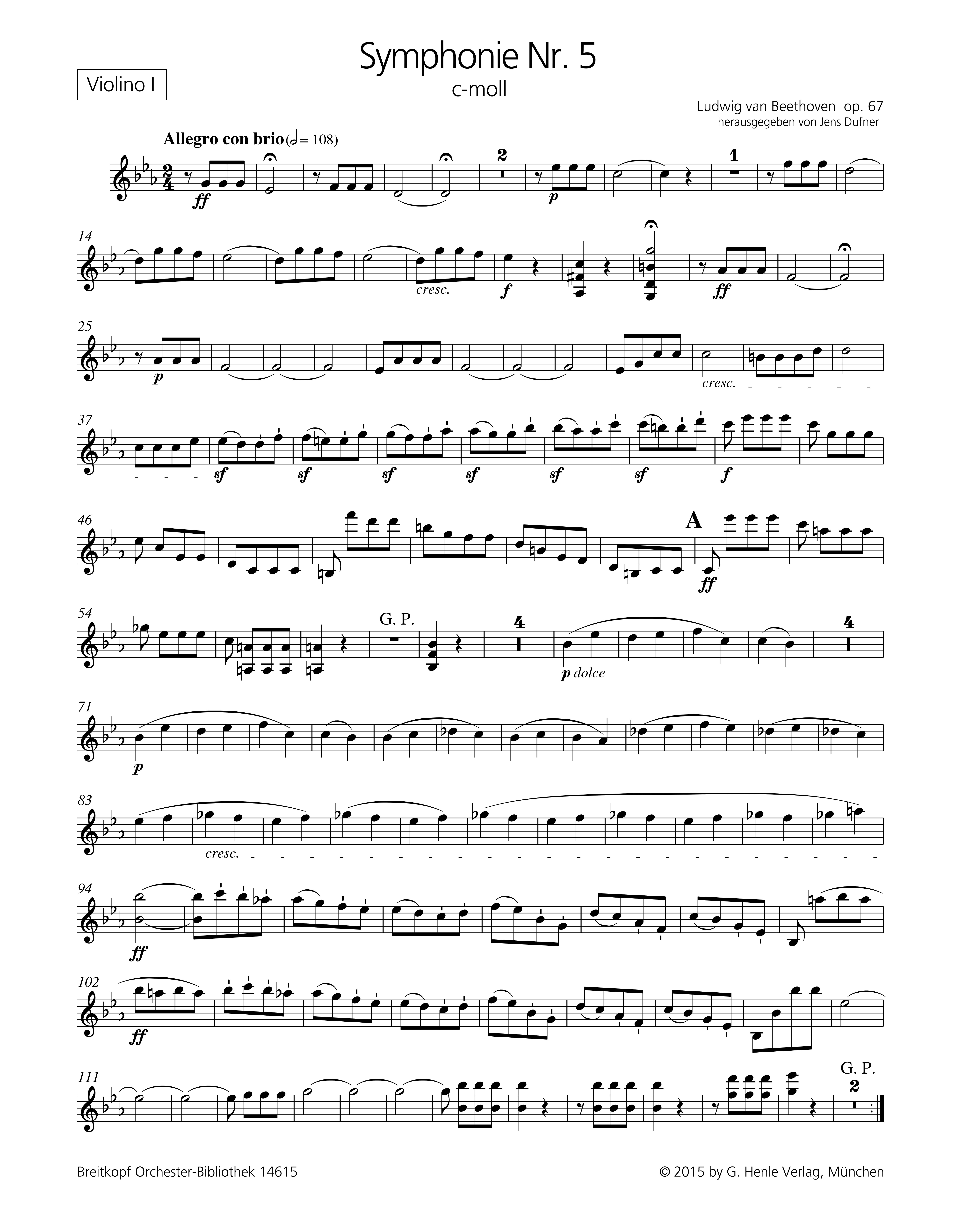 Sinfonie c-Moll Nr.5 op.67