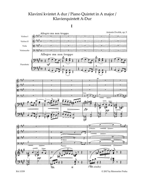 Quintett A-Dur op.5