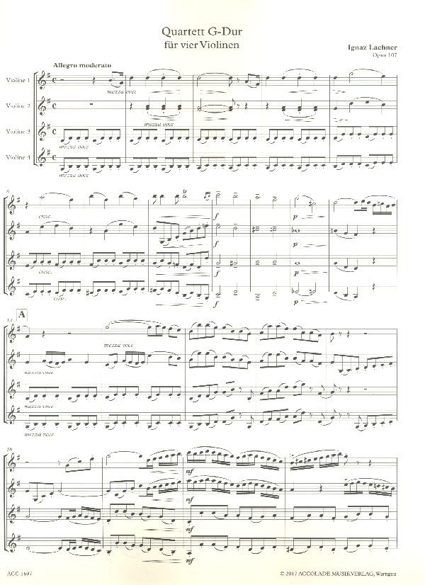 Quartett G-Dur op.107