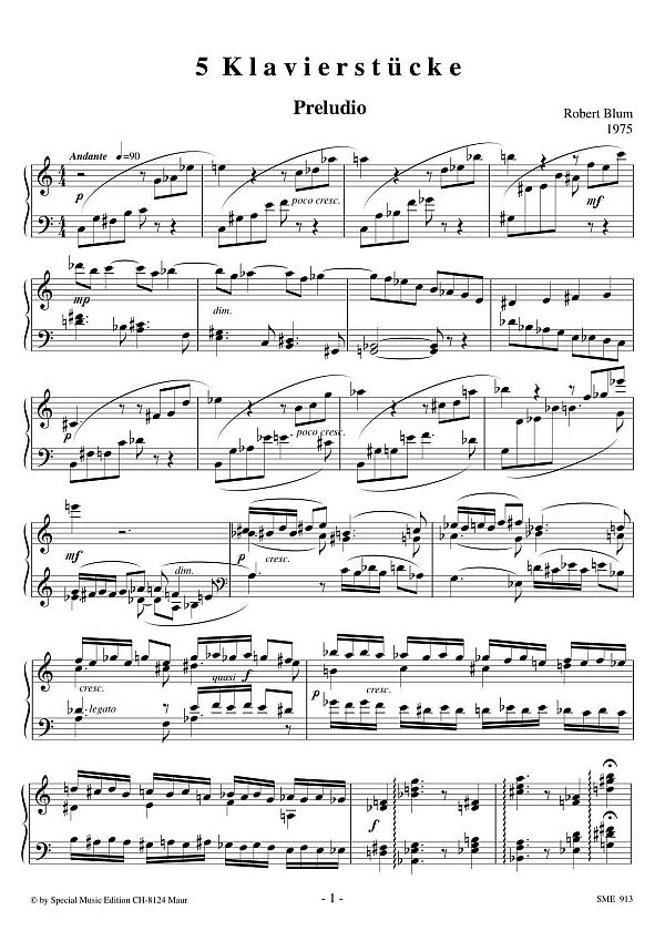 5 Klavierstücke