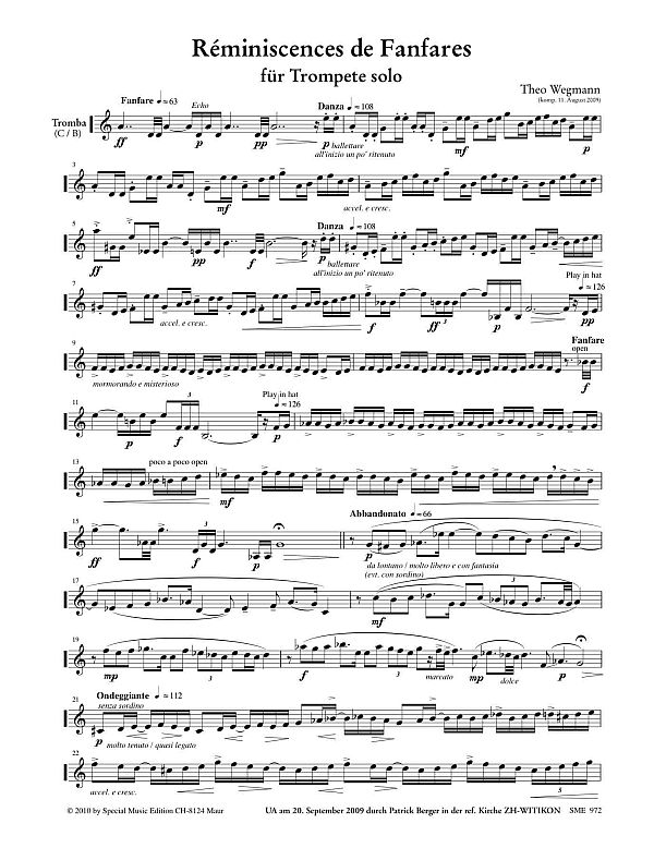 Reminiscences de fanfares