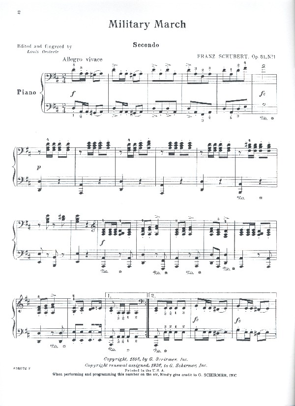 Military March op.51,1