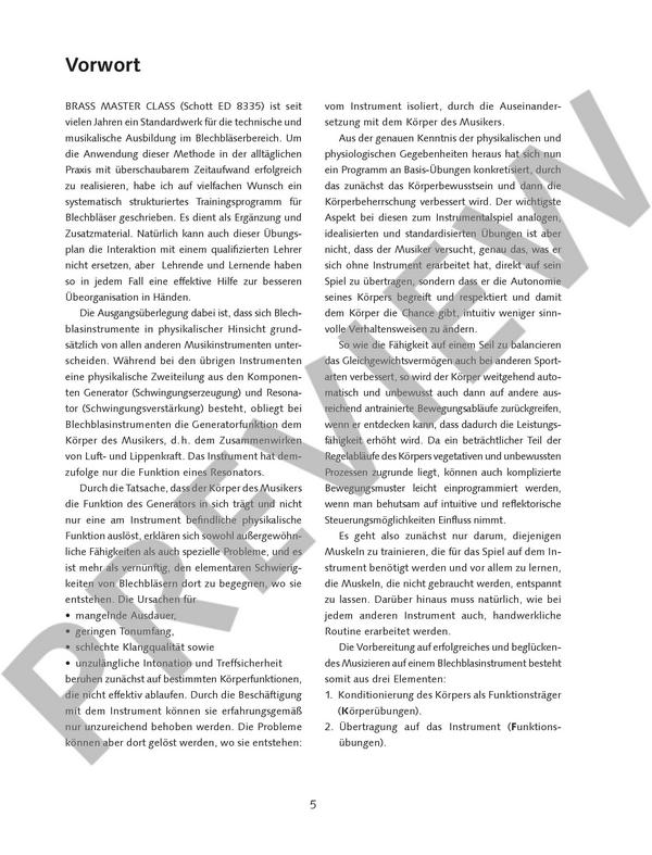 Brass Masterclass - das Trainingsprogramm