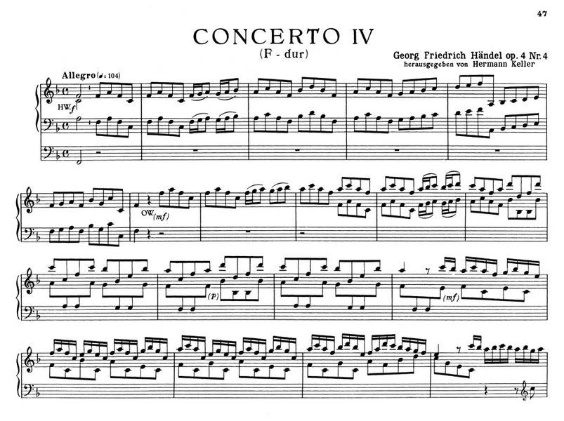 Konzerte op.4,4-6 für Orgel und Orchester 