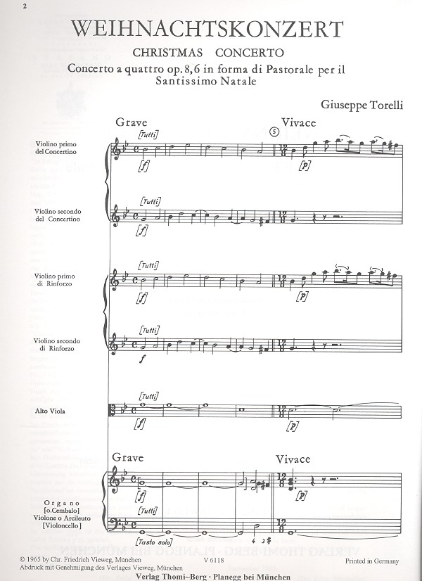 Weihnachtskonzert op.8,6
