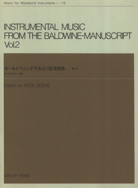 Instrumental Music from the Baldwine-Manuscript vol. 2