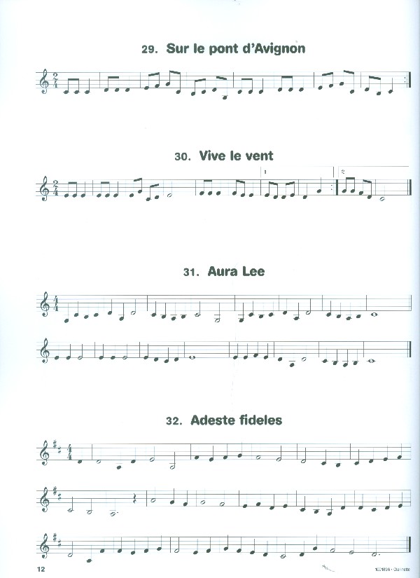 Écouter, lire, jouer vol.1 - Les chansons célèbres