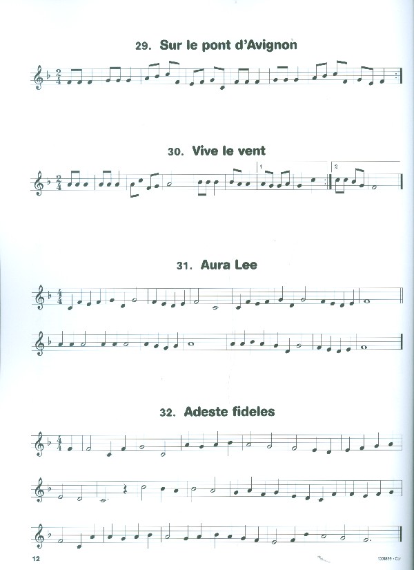 Écouter, lire, jouer vol.1 - les chansons célèbres