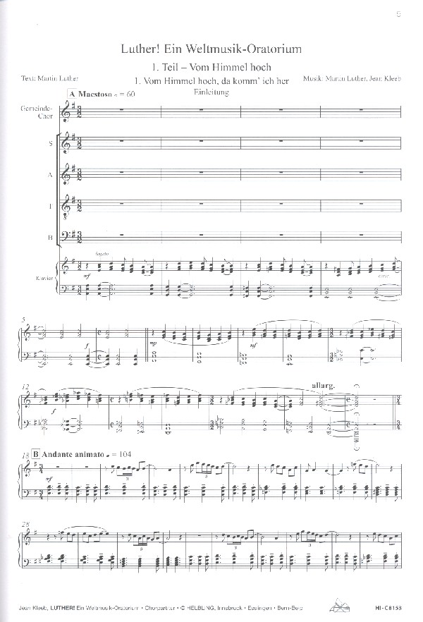 Luther - Ein Weltmusik-Oratorium