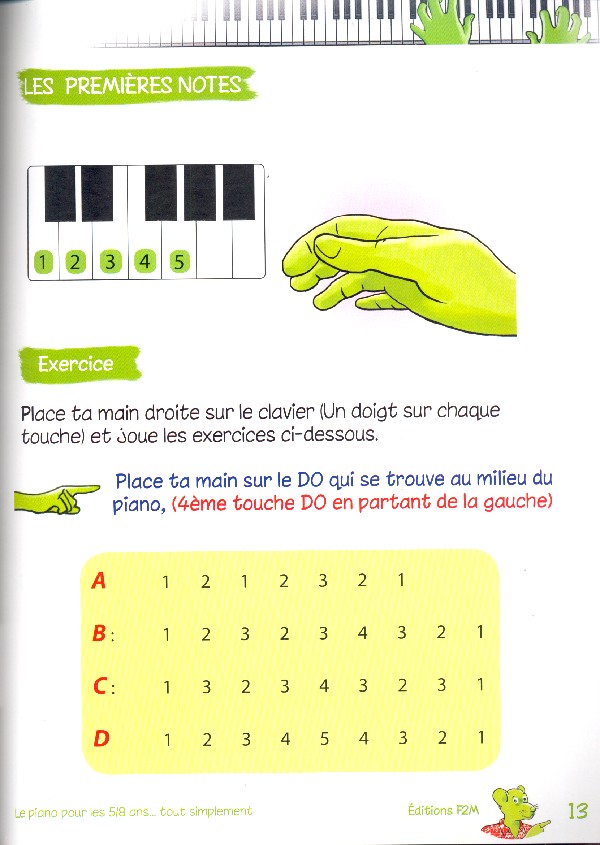 Le piano pour les 5/8 ans tout simplement (+CD)