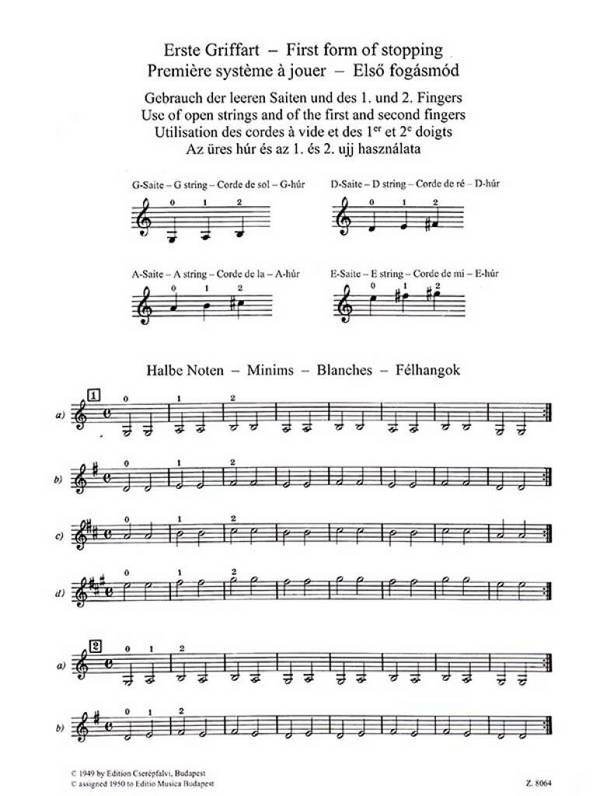Violinschule Band 1